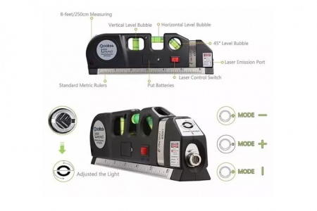 Trena com Nível a Laser LV-03 - Luatek 26