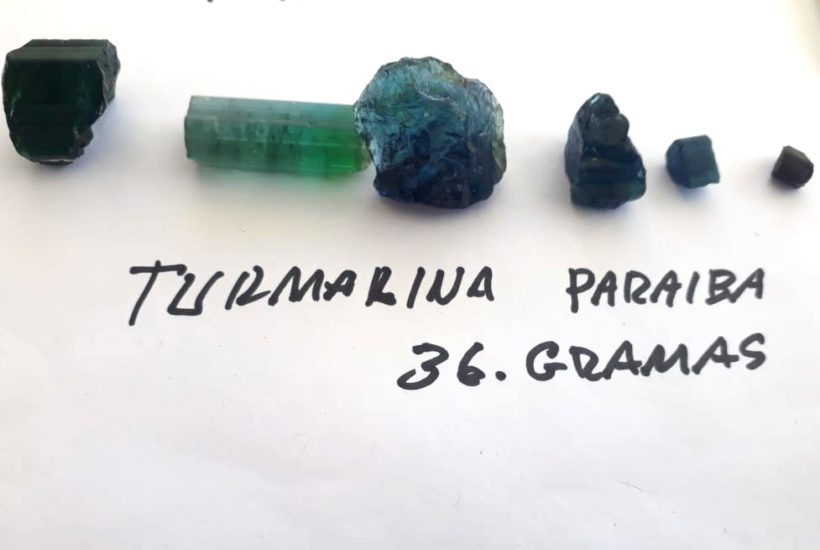 Pedras e minerais Turmalina Paraiba