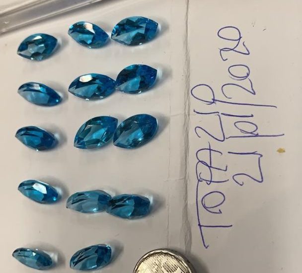 Pedras e minerais Topazio Azul 3