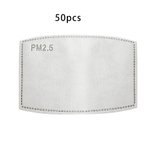PM2.5 filtro de 5 camadas de máscara para crianças Máscara Máscara Pads ativado máscara de Carbono
