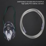 Visor de oxigênio descartável 2 peças, viseira de oxigênio descartável para uso doméstico com tubo