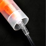 Conjunto de inalador de máscara de nebulizador descartável para nebulização e proteção facial de oxigênio