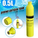 Equipamento de mergulho augienb Mini tanques de oxigênio para mergulho com cilindro de 0,5L Dispositivo de respiração subaquática para mergulho