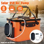 Oxigenador USB alimentado por energia solar Bomba de ar aerador de oxigênio Piscina Aquário tanque de peixes L