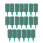 20 pcs Cilindro de Arenito Verde Aquário Bomba de Oxigênio Aeração Pedra de Ar Peixe Tan