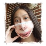 Máscaras engraçadas anti máscara de pó Boca Máscara respirável Anti-gotejamento Máscara Poluição do Ar Boca Máscara Máscara portátil prático
