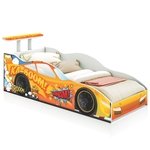 Cama Carro Corredor Solteiro Laranja