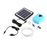 Dc Solar Charging oxigênio oxigenador de bomba de água Lagoa aerador Aquário Bomba de Ar