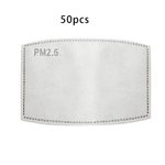 PM2.5 filtro de 5 camadas de máscara para crianças Máscara Máscara Pads ativado máscara de Carbono