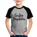 Camiseta Raglan Infantil Gestão hospitalar por amor - Foca na Moda